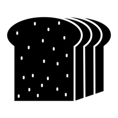 Vector Bread Glyph Icon Design