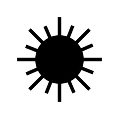sun icon or logo isolated sign symbol vector illustration - high quality black style vector icons
