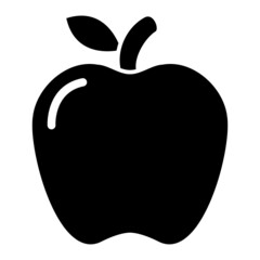 Vector Apple Glyph Icon Design