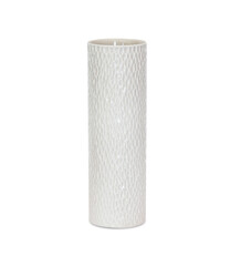 Decorative vase white ceramics interior