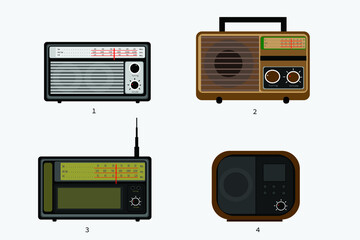 Fototapeta premium Old Radio vector