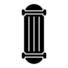 Vector Skate Board Glyph Icon Design