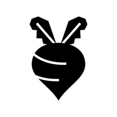 turnip icon or logo isolated sign symbol vector illustration - high quality black style vector icons
