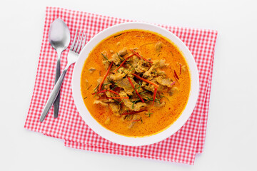 Panaeng curry with pork