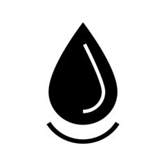 water droplet icon or logo isolated sign symbol vector illustration - high quality black style vector icons
