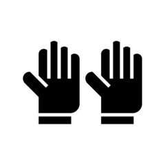 work gloves icon or logo isolated sign symbol vector illustration - high quality black style vector icons
