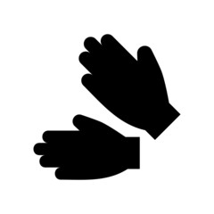 work gloves icon or logo isolated sign symbol vector illustration - high quality black style vector icons
