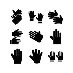 work gloves icon or logo isolated sign symbol vector illustration - high quality black style vector icons
