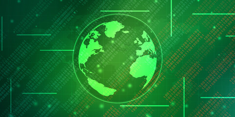 2d illustration world map abstract background
