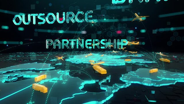 White Label Marketing with digital technology concept