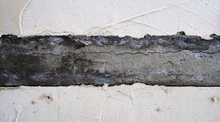 Textura de cemento agrietado  con yeso. Concepto fondo industrial
