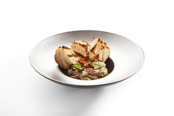 Chicken liver pate with ciabatta and dried cranberries