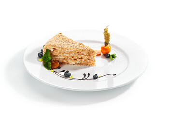 Piece of napoleon cake