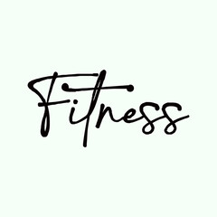 Basic RGB FITNESS LETTER KURSIF