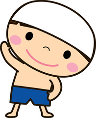 水泳をする子供