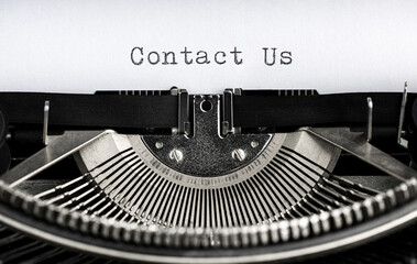 Typewriter - Contact Us