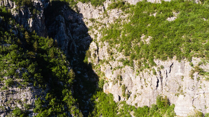 Fall in Theth, Grunas Canyon, Albania