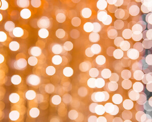 Bokeh lights in the background of the wedding