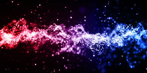 カラーグラデーションのパーティクル