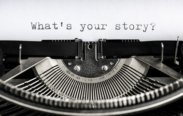 Typewriter - What's your story?