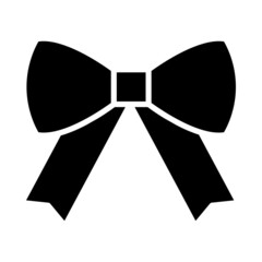 Bow vector icon. ribbon illustration symbol. decoration sign or logo.