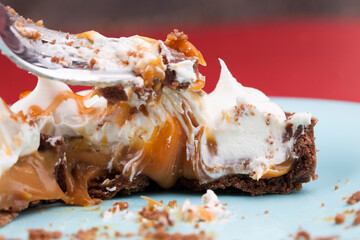 sweet dessert with dairy products
