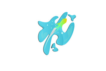 Rocket Launcher Logo Design Vector