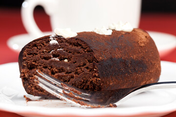 dessert made of chocolate and butter cream