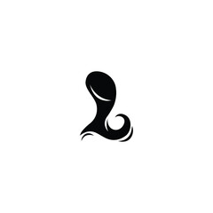 Letter L hairdressing beauty salon vector logo design