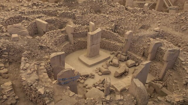 Gobeklitepe, Sanliurfa, Turkey - 15th of June 2021: 4K Occult installation found and excavated in Gobeklitepe
