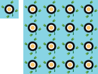 Seamless pattern flower design 2021