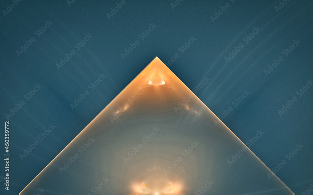 Aufkleber digital generated image in the form of abstract geometric shapes of various shades and colors for us