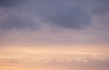 High resolution Sunset Sky background for Sky replacement - nature photography