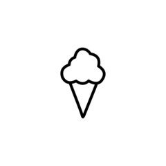 Ice cream logo template design Vector icon