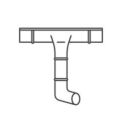 gutter drainage system icon - vector illustration