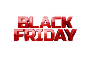 BLACK FRIDAY LOGO 3D