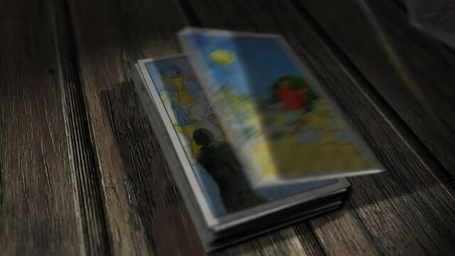 The Card in Focus is Two Of Cups that Depicts Two People Holding Cups. Predicting the Future Using Divination. Tarot Cards Divination. Divination Practice. Occultism.