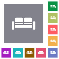 Sofa square flat icons