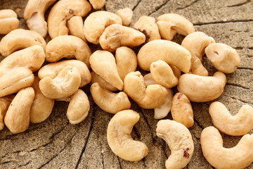 The cashew tree (Anacardium occidentale)  nuts.