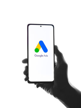 Assam, India - January 31, 2021 : Google Ads Logo On Phone Screen Stock Image.