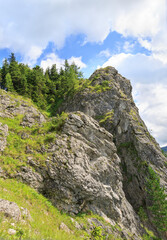 Mountain landscape in summer. View from Nosal in Bieszczady National Park, Poland © claraveritas