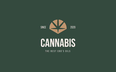 Retro logo - Cannabis CBD