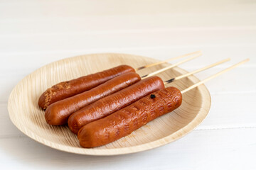 sausage on a plate