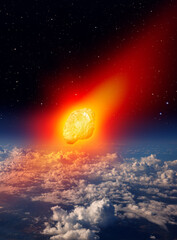 Attack of the asteroid on the Earth "Elements of this image furnished by NASA © muratart