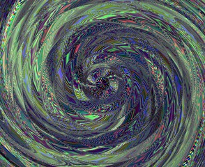 Twirl Wave Illusion Multicolor Background Abstract Endless Universe