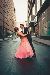 Obraz premium portrait of a beautiful couple posing for the camera