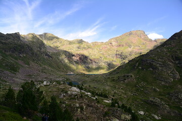 paisaje de los pirineos de Andorra. Soldeu. Ruta Circ de Pessons