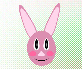 cute rabbit vector illustration, wallpaper and background