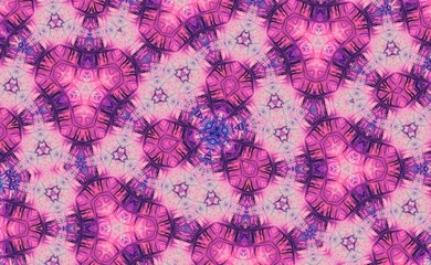 Kaleidoscope Pink Illustration Abstract Background Flower 
