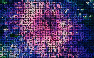 Stained Glass Space Illustration Background Purple